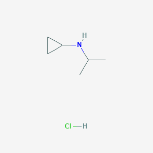 molecular formula C6H14ClN B1419335 N-环丙基-N-异丙基胺盐酸盐 CAS No. 246257-63-6