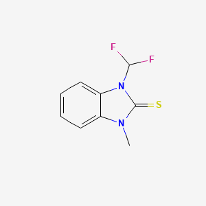 molecular formula C9H8F2N2S B14193354 1-(Difluoromethyl)-3-methyl-1,3-dihydro-2H-benzimidazole-2-thione CAS No. 917876-70-1