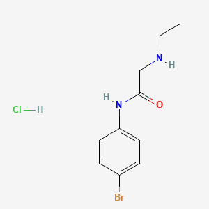 molecular formula C10H14BrClN2O B1419336 N-(4-bromophenyl)-2-(ethylamino)acetamide hydrochloride CAS No. 1171588-97-8