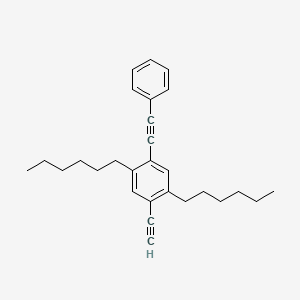 1-Ethynyl-2,5-dihexyl-4-(phenylethynyl)benzene