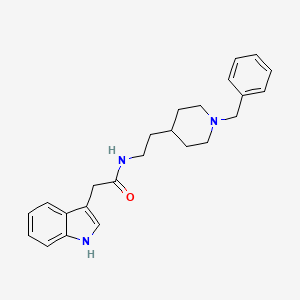 molecular formula C24H29N3O B14193376 1H-Indole-3-acetamide, N-[2-[1-(phenylmethyl)-4-piperidinyl]ethyl]- CAS No. 870152-33-3