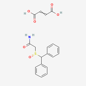 molecular formula C19H19NO6S B14193384 2-Benzhydrylsulfinylacetamide;but-2-enedioic acid CAS No. 922167-03-1