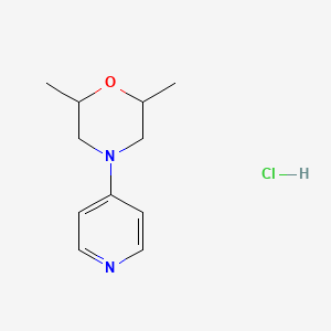 molecular formula C11H17ClN2O B1419341 2,6-二甲基-4-(吡啶-4-基)吗啉盐酸盐 CAS No. 1171028-56-0