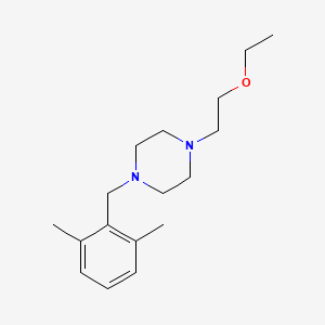 1-[(2,6-Dimethylphenyl)methyl]-4-(2-ethoxyethyl)piperazine