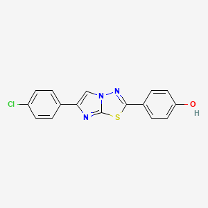 4-[6-(4-Chlorophenyl)imidazo[2,1-b][1,3,4]thiadiazol-2(3H)-ylidene]cyclohexa-2,5-dien-1-one