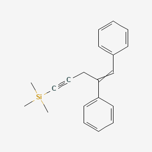 molecular formula C20H22Si B14193470 (4,5-Diphenylpent-4-en-1-yn-1-yl)(trimethyl)silane CAS No. 834897-83-5