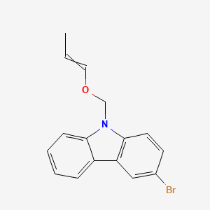 3-Bromo-9-{[(prop-1-en-1-yl)oxy]methyl}-9H-carbazole