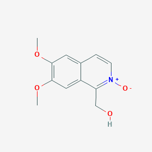 molecular formula C12H13NO4 B14193500 (6,7-Dimethoxy-2-oxo-2lambda~5~-isoquinolin-1-yl)methanol CAS No. 849586-71-6