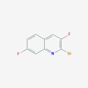 molecular formula C9H4BrF2N B14193506 Quinoline, 2-bromo-3,7-difluoro- CAS No. 834884-01-4