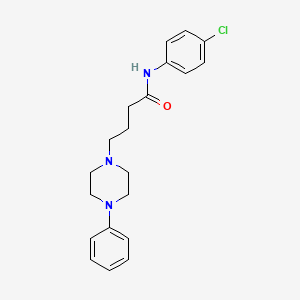 N-(4-chlorophenyl)-4-(4-phenylpiperazin-1-yl)butanamide