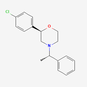 (2R)-2-(4-Chlorophenyl)-4-[(1S)-1-phenylethyl]morpholine