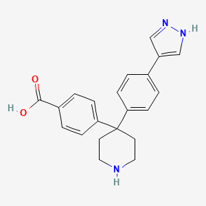 4-{4-[4-(1H-Pyrazol-4-yl)-phenyl]-piperidin-4-yl}-benzoic acid