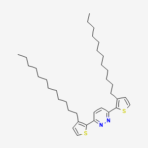 molecular formula C36H56N2S2 B14193564 3,6-Bis(3-dodecylthiophen-2-YL)pyridazine CAS No. 872090-19-2