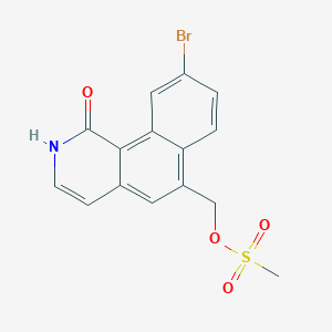 (9-Bromo-1-oxo-1,2-dihydrobenzo[h]isoquinolin-6-yl)methyl methanesulfonate