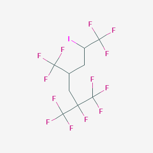 molecular formula C9H6F13I B14193574 1,1,1,2,7,7,7-Heptafluoro-6-iodo-2,4-bis(trifluoromethyl)heptane CAS No. 922523-99-7