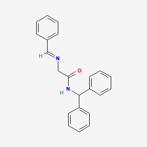 molecular formula C22H20N2O B14193577 (E)-N~2~-Benzylidene-N-(diphenylmethyl)glycinamide CAS No. 923276-18-0