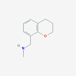 molecular formula C11H15NO B1419358 N-甲基-(色满-8-基甲基)胺 CAS No. 1048970-16-6