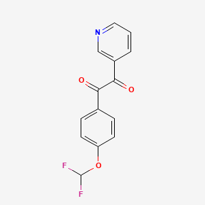 1-[4-(Difluoromethoxy)phenyl]-2-(pyridin-3-yl)ethane-1,2-dione