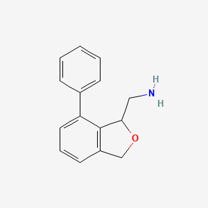 molecular formula C15H15NO B14193593 1-(7-Phenyl-1,3-dihydro-2-benzofuran-1-yl)methanamine CAS No. 852110-59-9