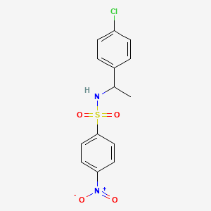 N-[1-(4-Chlorophenyl)ethyl]-4-nitrobenzene-1-sulfonamide