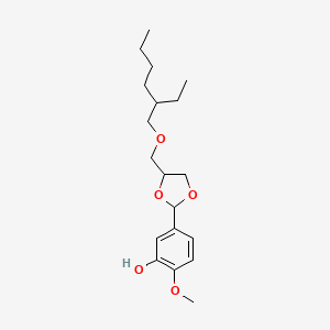 5-(4-{[(2-Ethylhexyl)oxy]methyl}-1,3-dioxolan-2-YL)-2-methoxyphenol