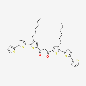 1,3-Bis[4-hexyl-5-(5-thiophen-2-ylthiophen-2-yl)thiophen-2-yl]propane-1,3-dione