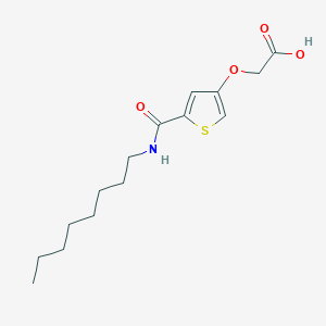 molecular formula C15H23NO4S B14193636 {[5-(Octylcarbamoyl)thiophen-3-YL]oxy}acetic acid CAS No. 922714-89-4