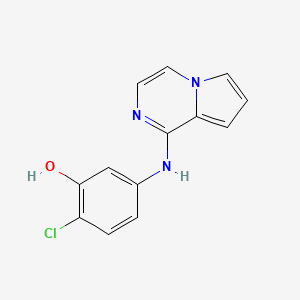 2-Chloro-5-[(pyrrolo[1,2-a]pyrazin-1-yl)amino]phenol