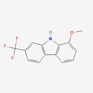 molecular formula C14H10F3NO B14193661 1-Methoxy-7-(trifluoromethyl)-9H-carbazole CAS No. 919090-43-0