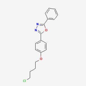 2-[4-(4-Chlorobutoxy)phenyl]-5-phenyl-1,3,4-oxadiazole