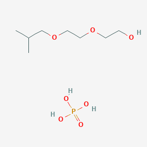 molecular formula C8H21O7P B14193694 2-[2-(2-Methylpropoxy)ethoxy]ethanol;phosphoric acid CAS No. 836597-64-9