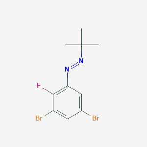 Diazene, (3,5-dibromo-2-fluorophenyl)(1,1-dimethylethyl)-