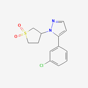 1H-Pyrazole, 5-(3-chlorophenyl)-1-(tetrahydro-1,1-dioxido-3-thienyl)-