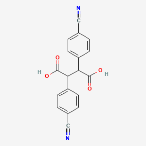 2,3-Bis(4-cyanophenyl)butanedioic acid