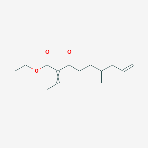 Ethyl 2-ethylidene-6-methyl-3-oxonon-8-enoate