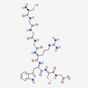 Glycine, L-cysteinylglycylglycylglycyl-L-arginyl-L-tryptophyl-L-cysteinyl-