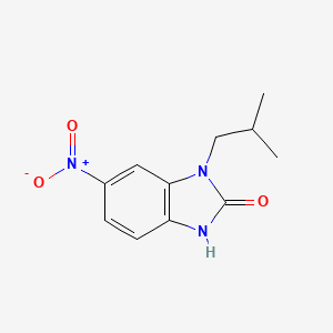 1-(2-Methylpropyl)-6-nitro-1,3-dihydro-2H-benzimidazol-2-one