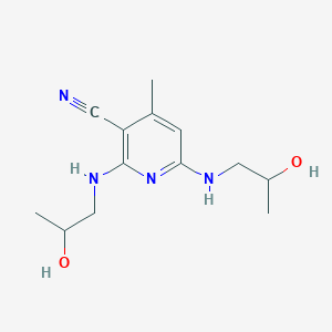 molecular formula C13H20N4O2 B14193805 2,6-Bis[(2-hydroxypropyl)amino]-4-methylpyridine-3-carbonitrile CAS No. 845531-60-4