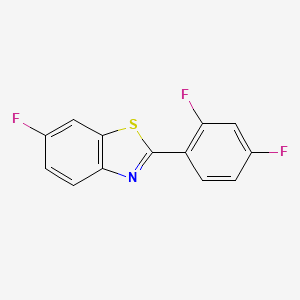 2-(2,4-Difluorophenyl)-6-fluoro-1,3-benzothiazole