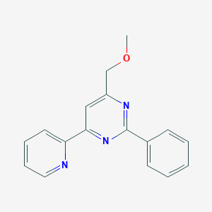 molecular formula C17H15N3O B14193863 4-(Methoxymethyl)-2-phenyl-6-(pyridin-2-yl)pyrimidine CAS No. 922726-27-0