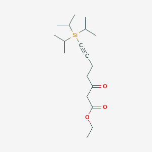 Ethyl 3-oxo-7-[tri(propan-2-yl)silyl]hept-6-ynoate