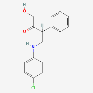 4-(4-Chloroanilino)-1-hydroxy-3-phenylbutan-2-one