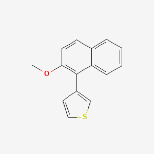 molecular formula C15H12OS B14193889 3-(2-Methoxynaphthalen-1-yl)thiophene CAS No. 922511-81-7