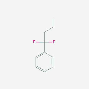 molecular formula C10H12F2 B1419389 (1,1-二氟丁-1-基)苯 CAS No. 1204296-07-0