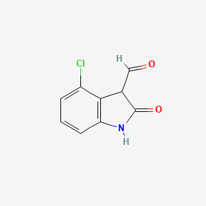 molecular formula C9H6ClNO2 B1419390 4-Chloro-2-oxoindoline-3-carbaldehyde CAS No. 23872-23-3