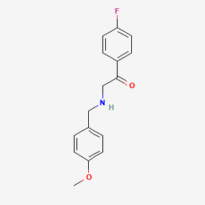 molecular formula C16H16FNO2 B14193908 1-(4-Fluorophenyl)-2-{[(4-methoxyphenyl)methyl]amino}ethan-1-one CAS No. 920803-90-3