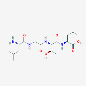 molecular formula C18H34N4O6 B14193919 L-Leucylglycyl-L-threonyl-L-leucine CAS No. 845509-96-8