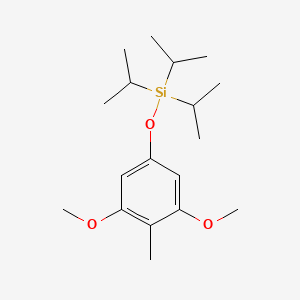 molecular formula C18H32O3Si B14193924 (3,5-Dimethoxy-4-methylphenoxy)tri(propan-2-yl)silane CAS No. 831171-37-0