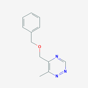 molecular formula C12H13N3O B14193937 5-[(Benzyloxy)methyl]-6-methyl-1,2,4-triazine CAS No. 831218-49-6