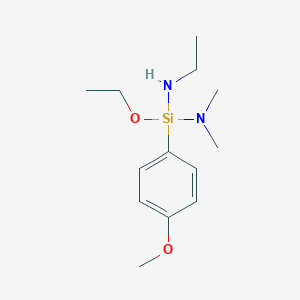 1-Ethoxy-N'-ethyl-1-(4-methoxyphenyl)-N,N-dimethylsilanediamine